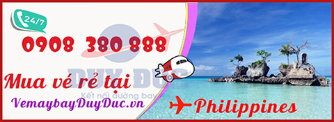Đại lý bán vé máy bay đi Philippines giá rẻ