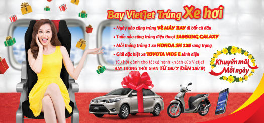 Bay cùng Vietjet chỉ với 199k săn quà "cực khủng"