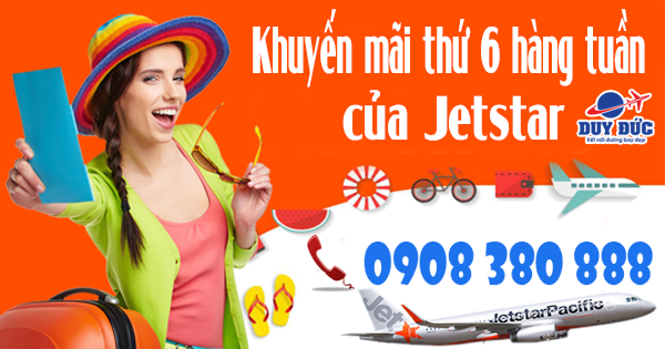 Cập nhật khuyến mãi cuối tuần Jetstar giá từ 88k