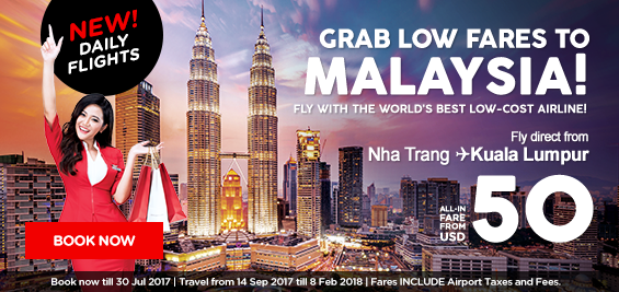 Cập nhật vé Khuyến mãi Air Asia giá 36 USD