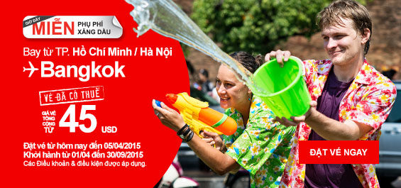 Đặt vé du lịch Bangkok dịp 40/4 chỉ 45 USD