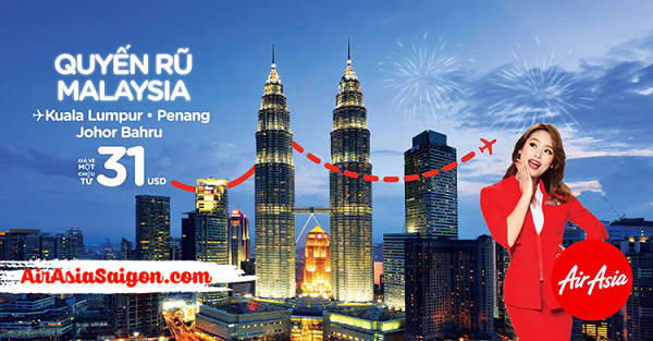Đón khuyến mãi AirAsia giá rẻ từ 31 USD