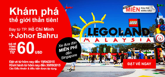 Du lịch hè đến Johor Bahru chỉ 60 USD