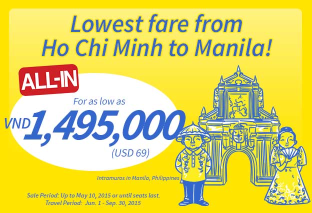 Tận hưởng không khí mùa hè tại Manila với giá rẻ 69 USD