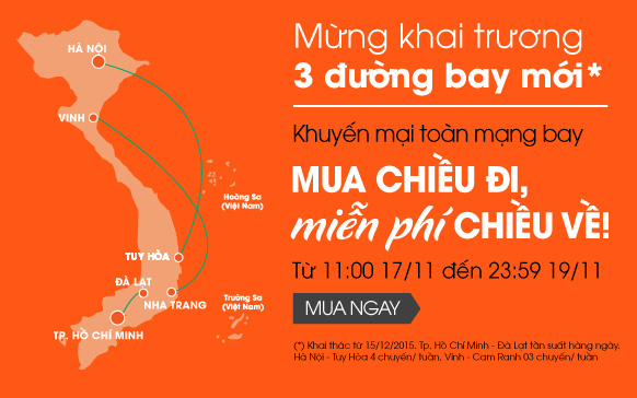 Jetstar tung vé rẻ lượt đi miễn phí lượt về siêu hấp dẫn