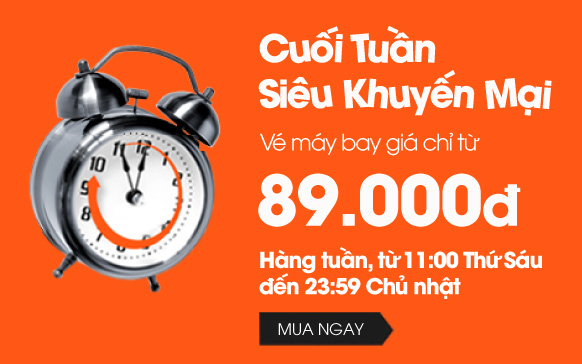 Cuối tuần tưng bừng săn vé khuyến mãi Jetstar 89 USD