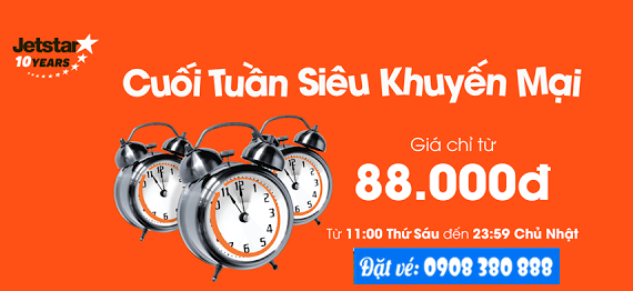 Jetstar khuyến mãi cuối tuần