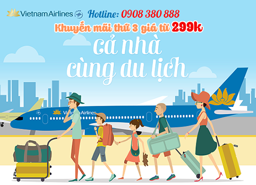 Cập nhật khuyến mãi hằng tuần Vietnam Airlines giá từ 299k