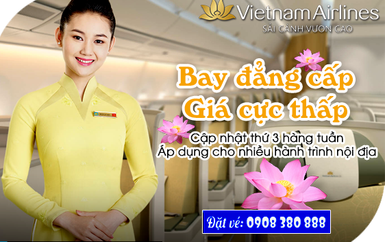 Khuyến mãi thứ 3 vé máy bay Vietnam Airlines 399k