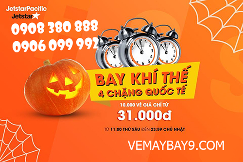 Mừng Halloween: Đặt ngay vé Jetstar cực rẻ 31 000đ
