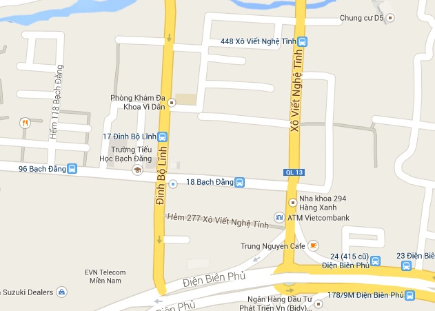 Phòng vé máy bay đường Bạch Đằng