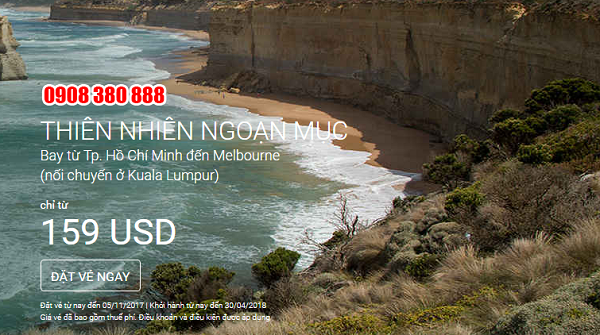 Săn tấm vé máy bay Air Asia giá rẻ 31 USD
