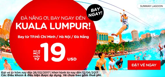 Thứ 2 AirAsia tung vé khuyến mãi 19 USD