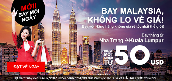 Thứ 2 săn ngay vé máy bay rẻ AirAsia 40 USD