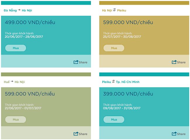 Thứ 3 tuần này Vietnam Airlines tung vé giá từ 299k