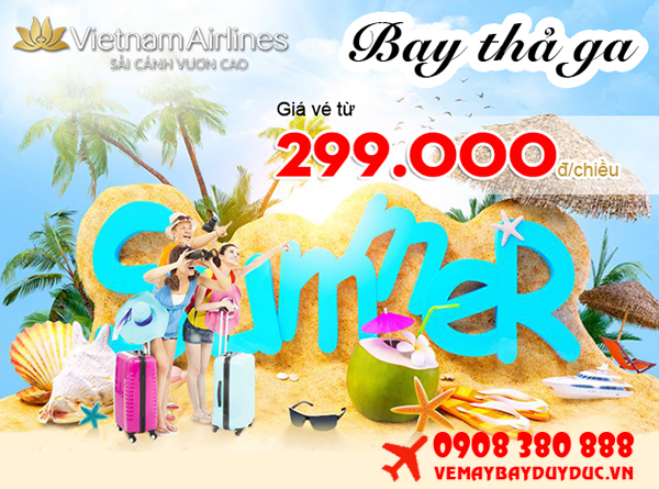 Thứ 3 tuần này Vietnam Airlines tung vé giá từ 299k