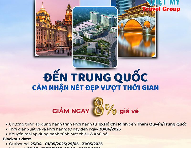 GIẢM ngay 8% giá vé đến Thâm Quyến từ Shenzhen Airlines