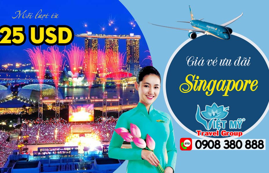 Giá vé ưu đãi Vietnam Airlines đi Singapore mới nhất!