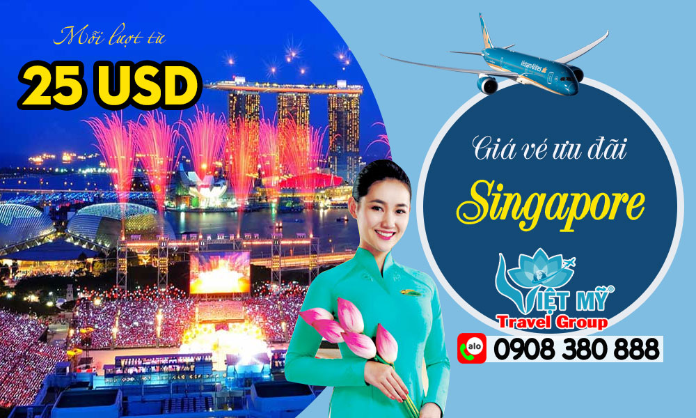 Giá vé ưu đãi Vietnam Airlines đi Singapore mới nhất!