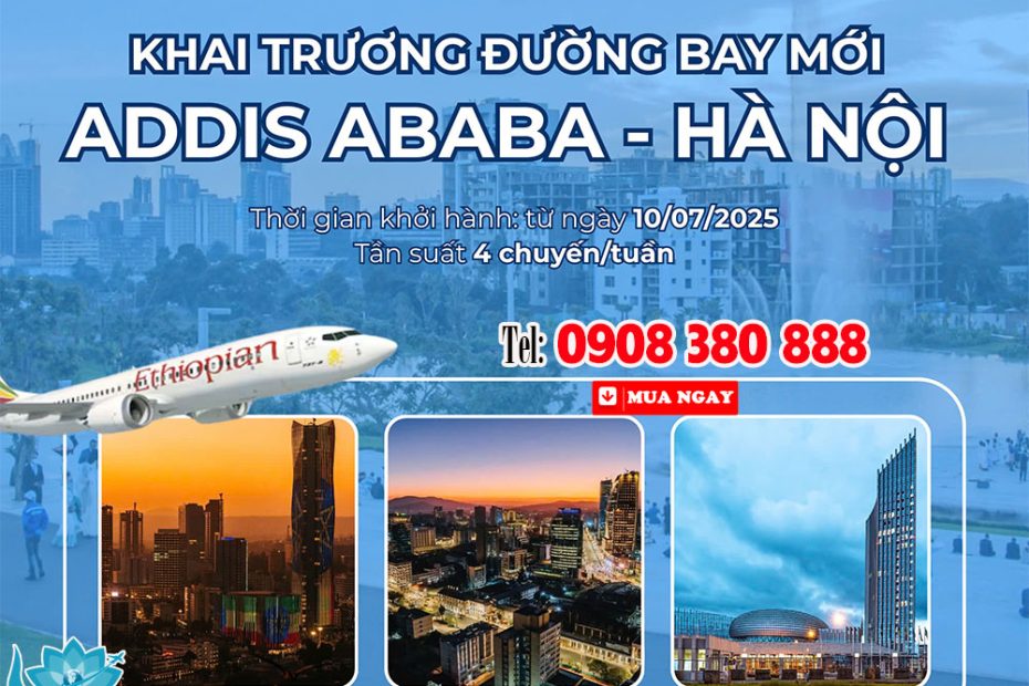 Hãng Ethiopian Airlines khai trương đường bay Addis Ababa - Hà Nội