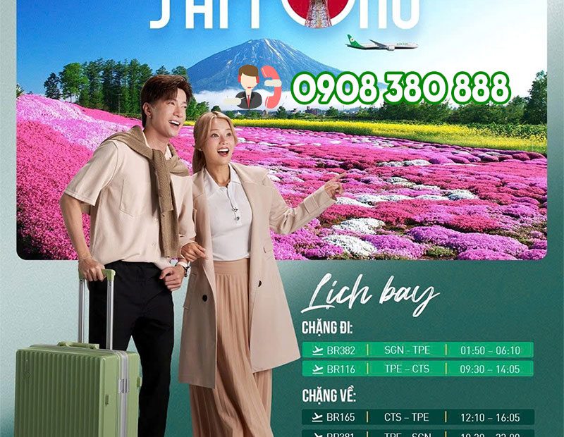 Lịch bay và giá vé đi Sapporo từ EVA Air