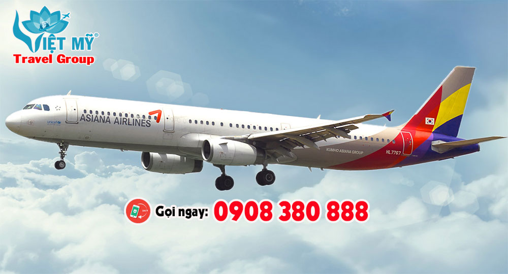 Săn vé bay khuyến mãi 10%  hãng Asiana Airlines