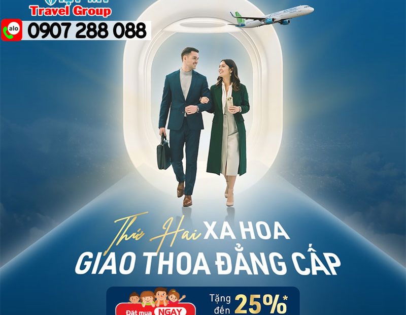 Ưu đãi Bamboo hạng Business - GIẢM đến 25% giá vé mỗi thứ Hai