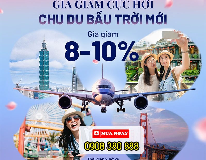 Ưu đãi China Airlines mới nhất - Giảm giá từ 8% - 10%