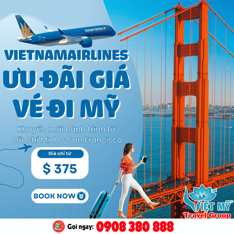 Vé bay thẳng đến San Francisco chỉ từ 375 USD - Book ngay!