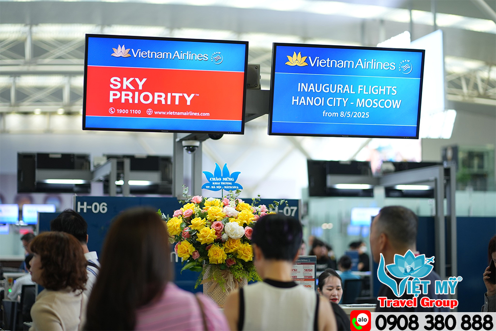 Hãng Vietnam Airlines sẽ khai thác đường bay Hà Nội - Moscow NGA