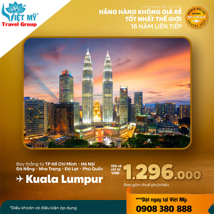 AirAsia tung loạt ưu đãi vé bay khắp châu Á – Giá chỉ từ 1.296.000đ/chiều