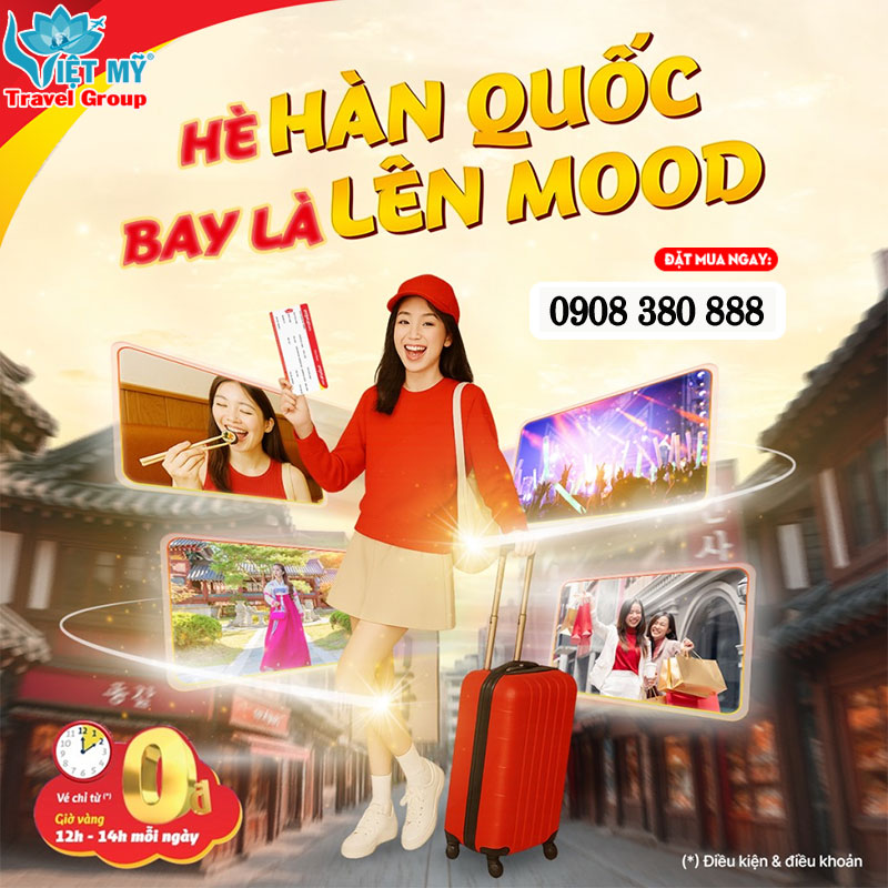 Bay Hàn Quốc mùa hè - Trải nghiệm xứ sở Kim Chi vé 0đ cùng Vietjet!