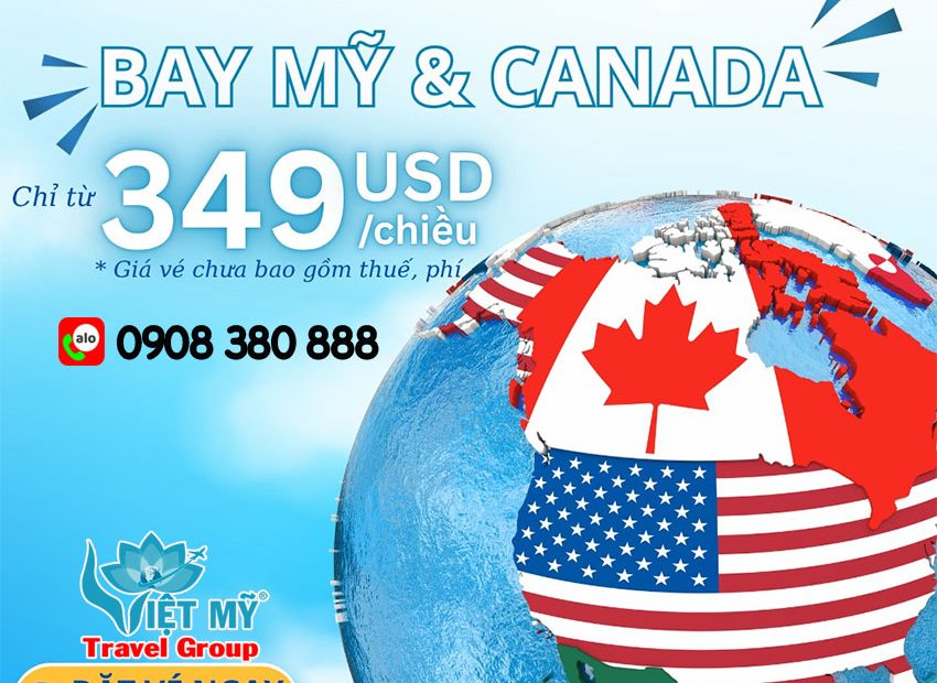Bay Mỹ - Canada giá từ 349 USD cùng ANA & United Airlines