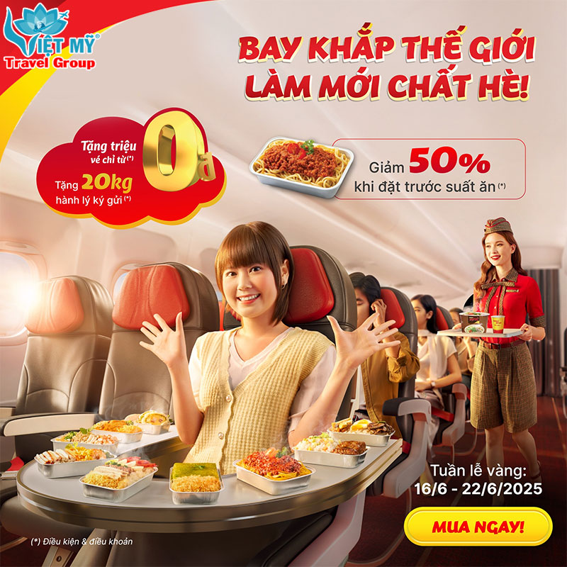 Bay khắp thế giới làm mới chất Hè với Vietjet Air!