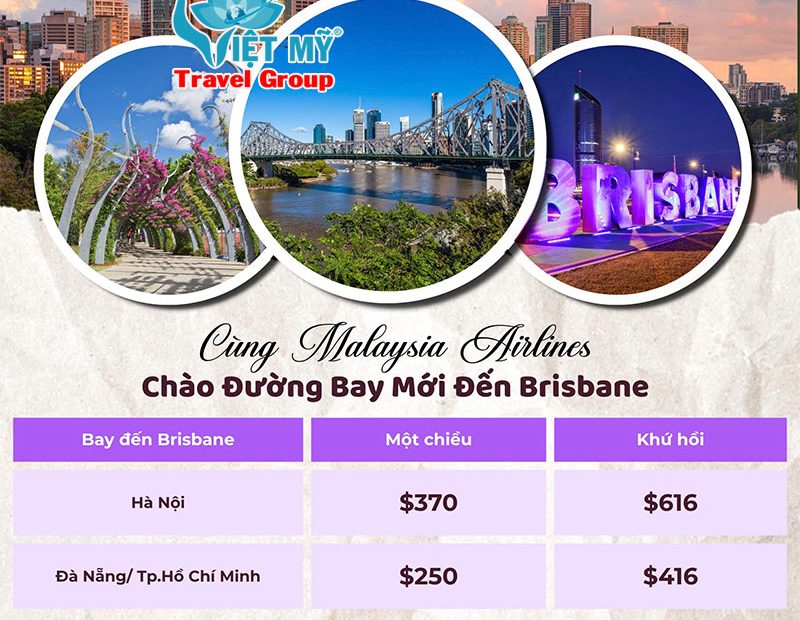 Hãng Malaysia Airlines mở đường bay mới đến Brisbane