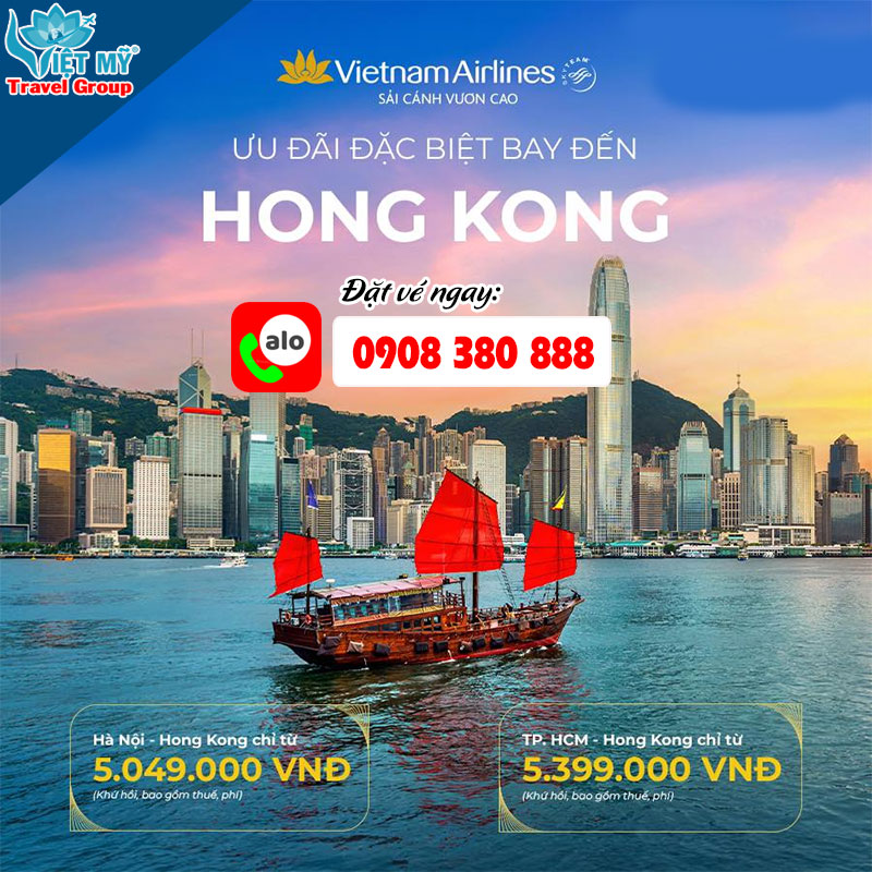 Ưu đãi siêu hời đi Hong Kong từ Vietnam Airlines!