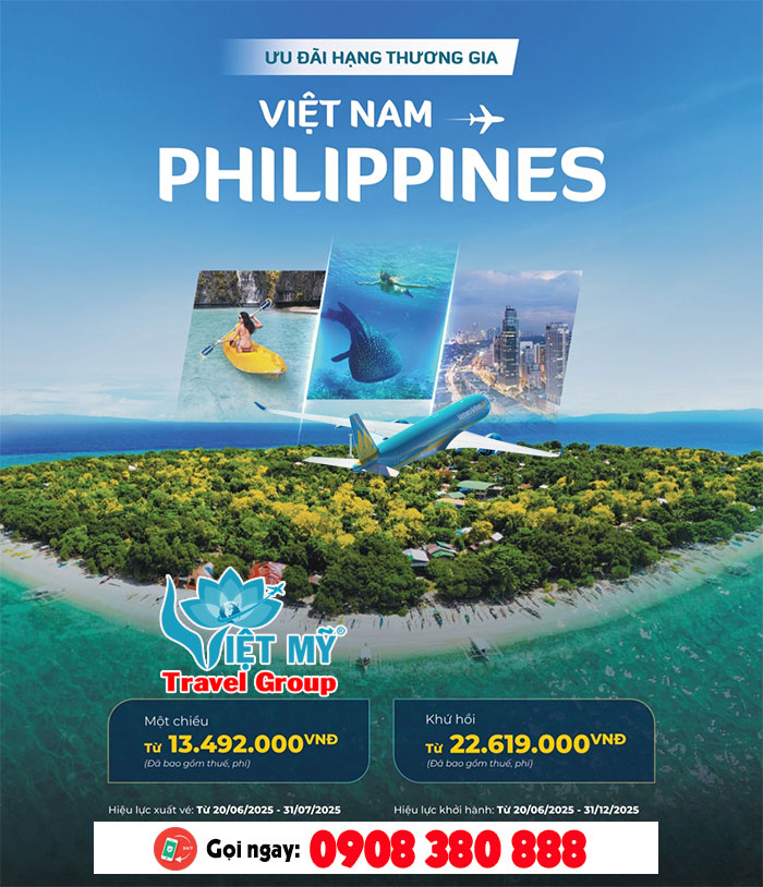 Bay Việt Nam sang Philippines đang được khuyến mãi