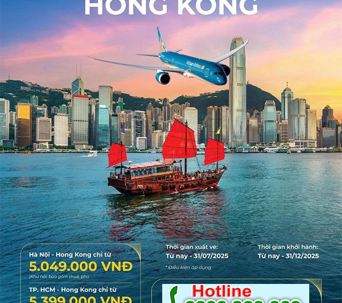 Đặt ngay vé đi Hồng Kông chỉ từ 5 triệu cùng Vietnam Airlines