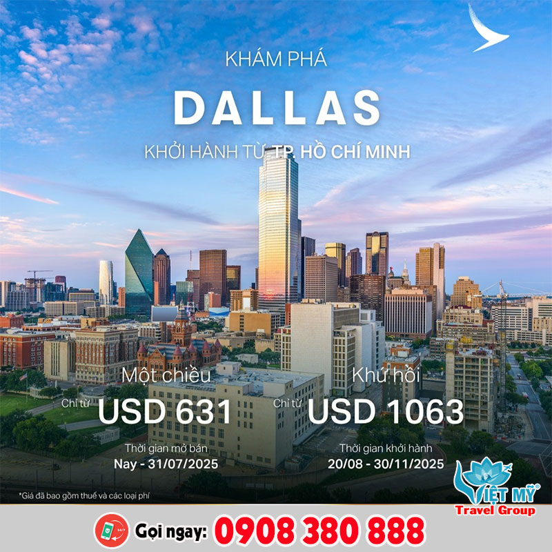 Ưu đãi vé bay siêu hấp dẫn từ Việt Nam đi Mỹ, Châu Âu và Trung Đông