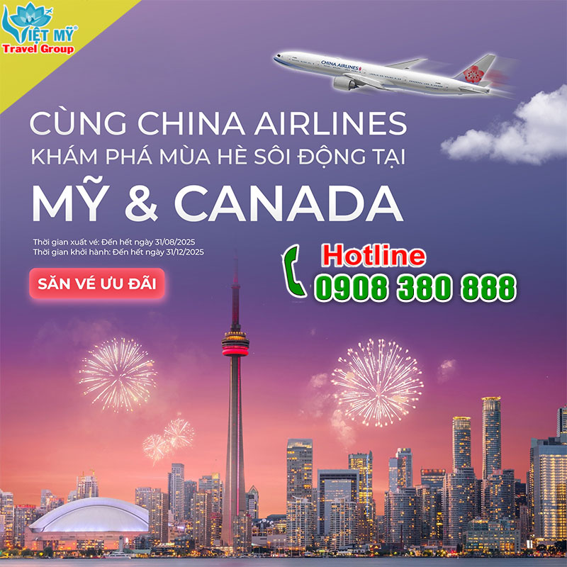 Mùa hè nước Mỹ rực rỡ đang chờ bạn - Cùng China Airlines vi vu với giá siêu ưu đãi!