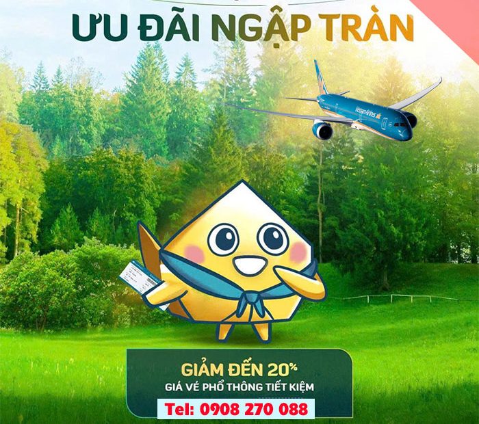 Bay nội địa tiết kiệm với Vietnam Airlines – Ưu đãi Thu giảm giá đến 20%