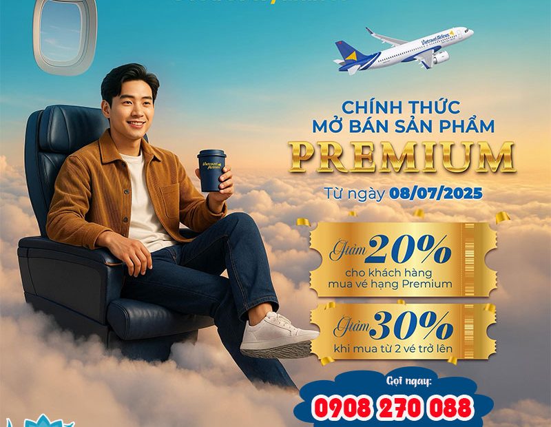Vietravel Airlines chính thức mở bán hạng vé Premium