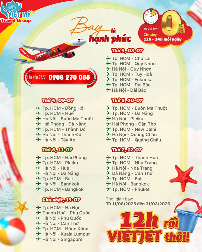 Săn vé 0 đồng cùng Vietjet – Khám phá Quy Nhơn và Nha Trang mùa hè này