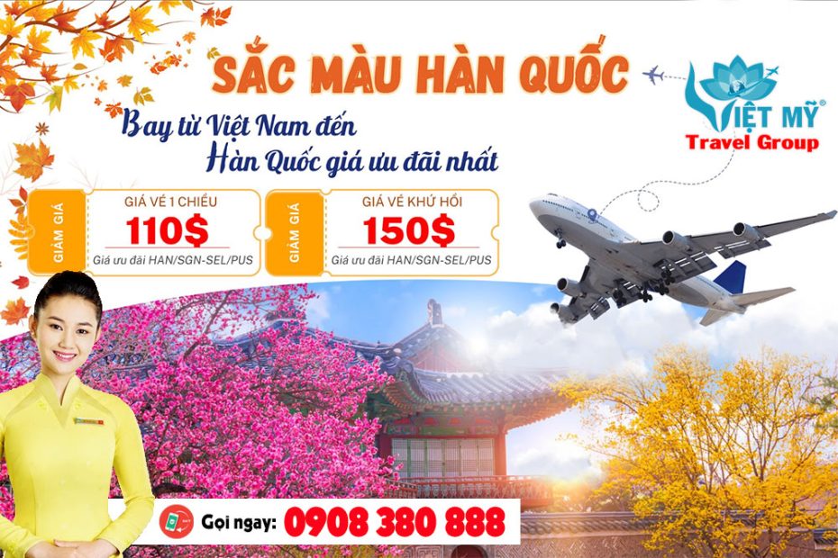 Khám phá mùa thu Hàn Quốc với Vietnam Airlines - Khứ hồi từ 150 USD