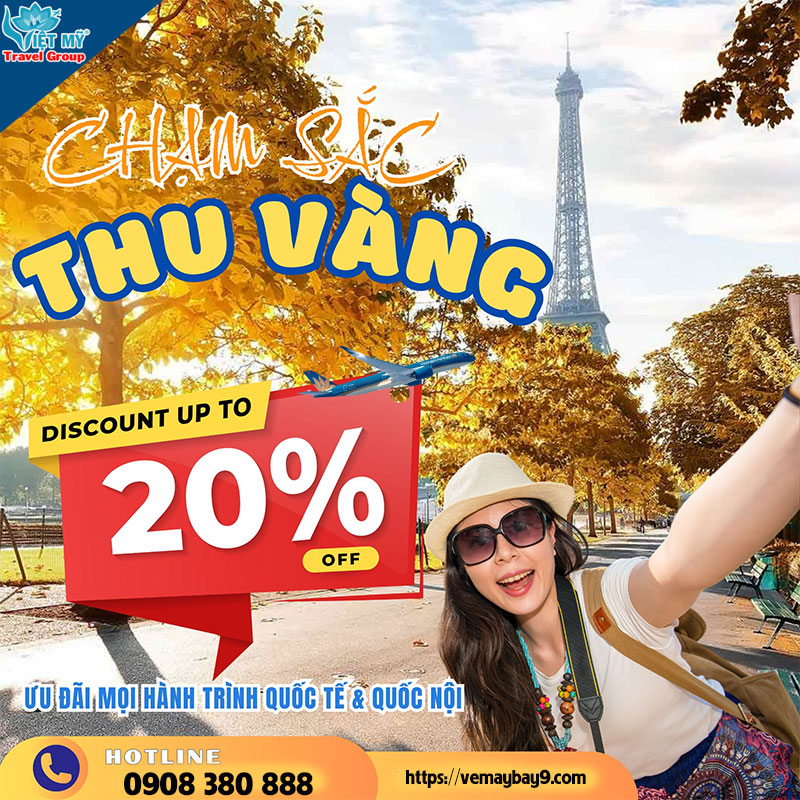 Thu này bay xa cùng Vietnam Airlines - Vé rẻ từ 1 triệu/lượt!