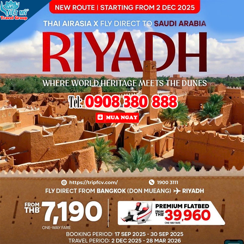 AirAsia X Thailand mở đường bay mới Bangkok – Sendai và Bangkok – Riyadh