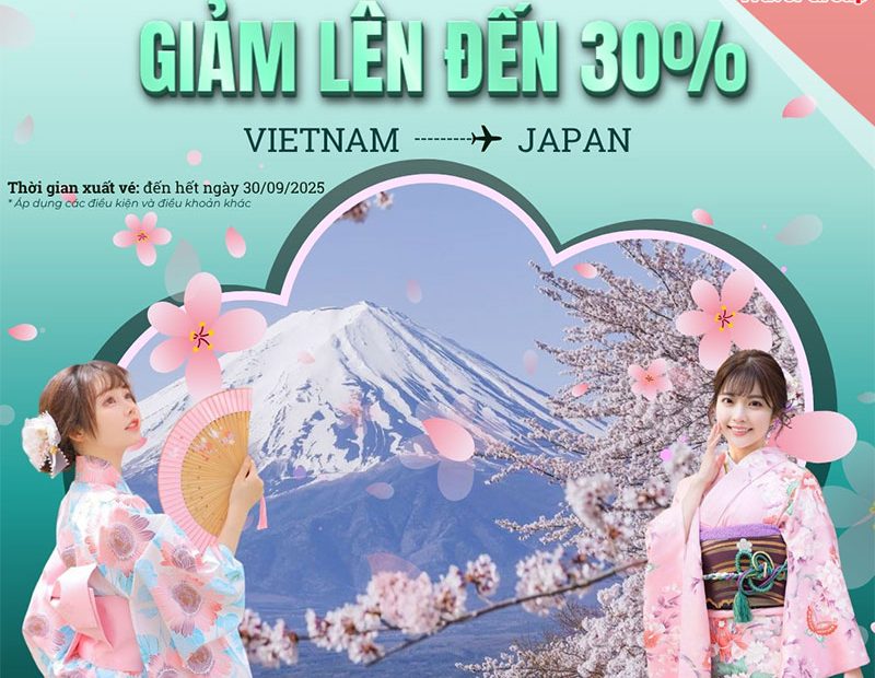 Giảm đến 30% cùng Japan Airlines - Bay Nhật Bản giá cực ưu đãi!