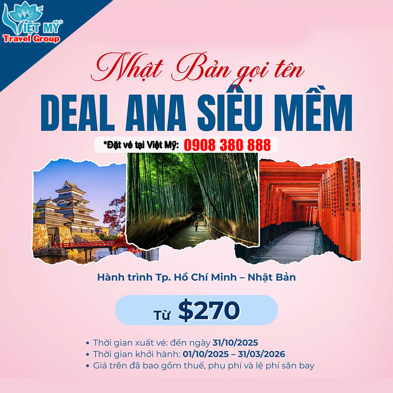 All Nippon Airways bay Nhật giá chỉ từ 270 USD