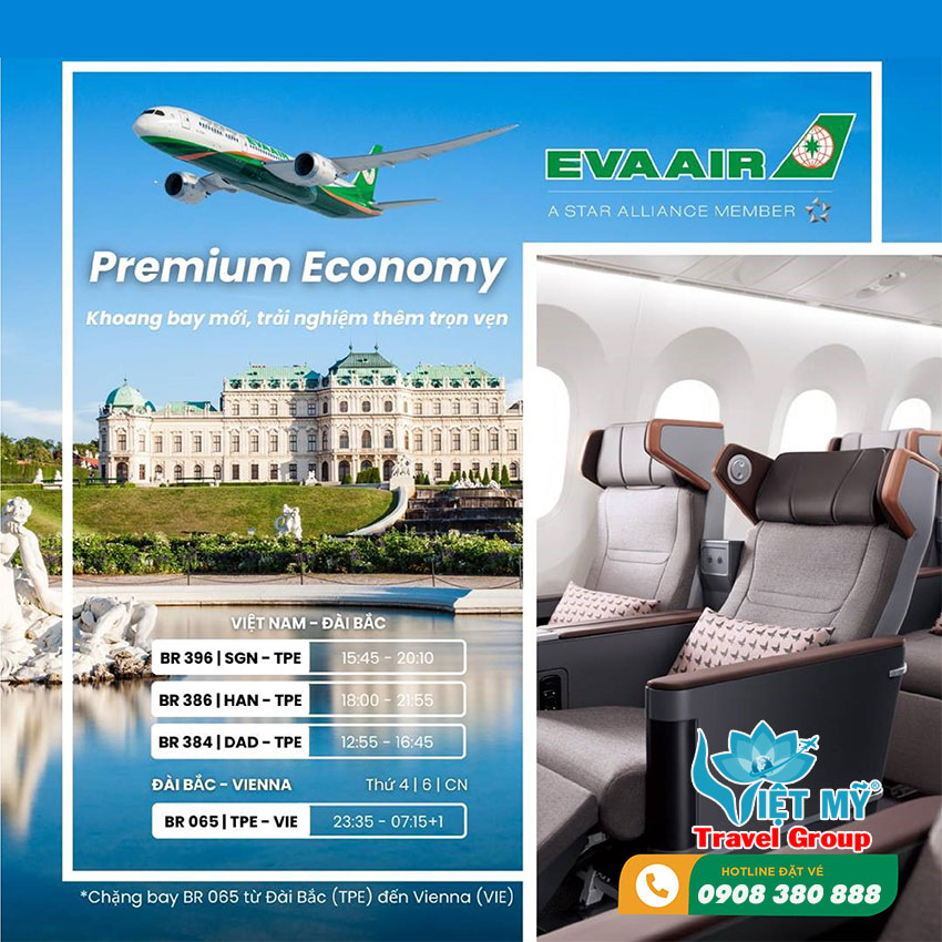 Premium Economy EVA Air - Lựa chọn cân bằng giữa chi phí và trải nghiệm bay cao cấp!