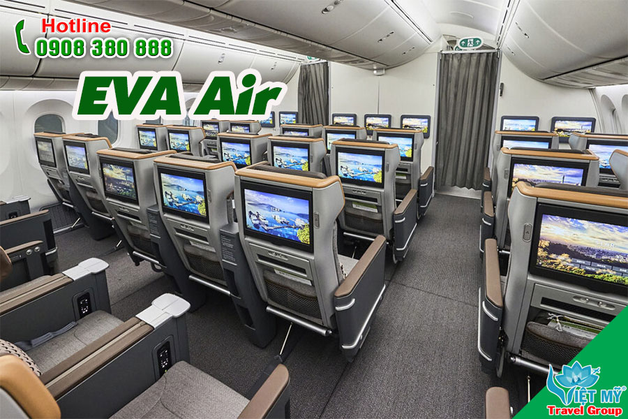 Bay Châu Âu tiện nghi hơn với Premium Economy EVA Air trên Boeing 787-9